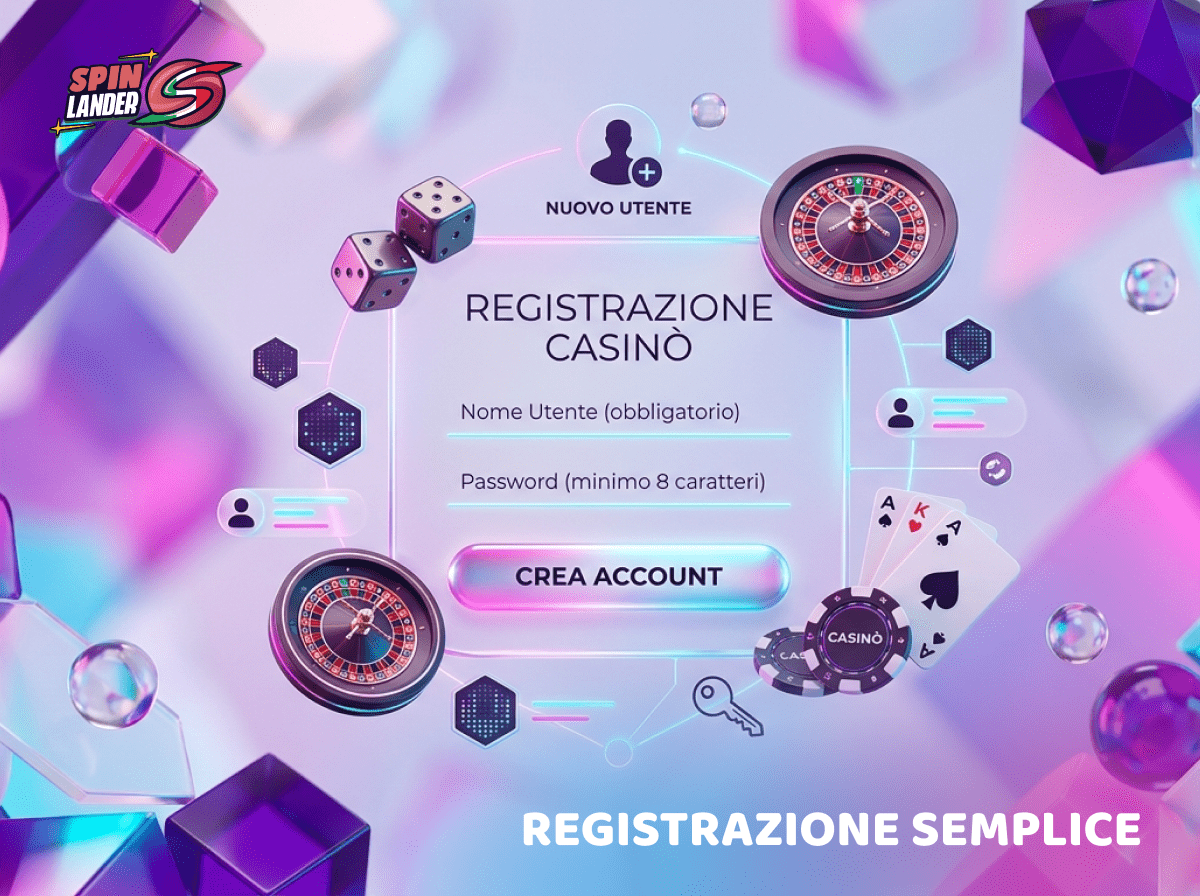 Nel Casinò Online Italia Spinlander registrazione facile e veloce